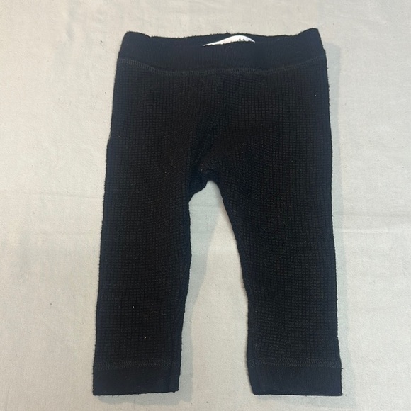 Zara Black waffle knit baby Leggings - Picture 1 of 3